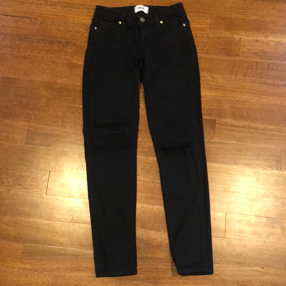 Paige Black Verdugo Ankle Jeans Size 25
